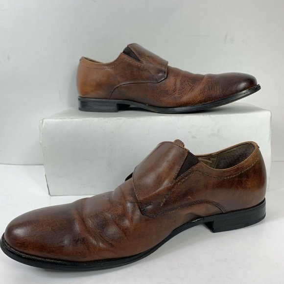 Vtg Robert David Aconto Calfskin Monks Men Sz 13M